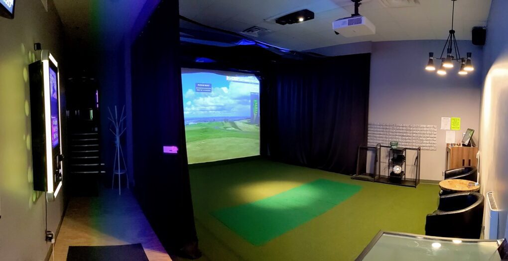 lower golf simulator suite
